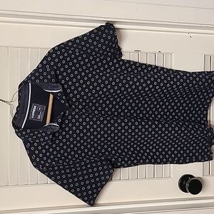 Men Express print stretch polo